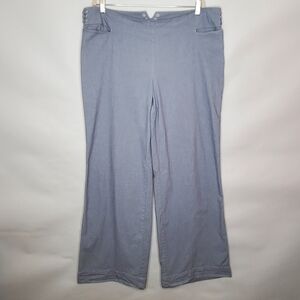 J. Jill Genuine Fit Striped Pants Size 20 Tall Wide Leg Trousers Stretch Summer